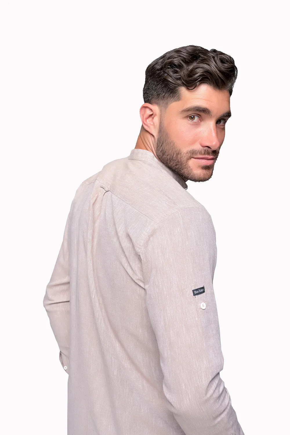 Πουκαμισο Μαο Λινο Reviera Ben Tailor