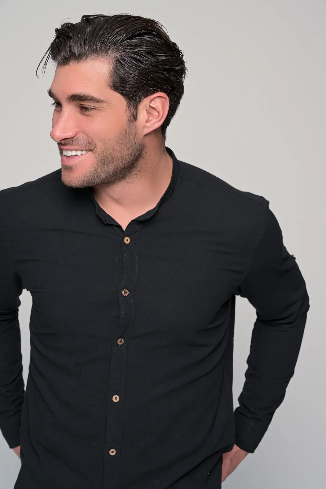 Πουκαμισο Μαο Λινο Reviera Ben Tailor