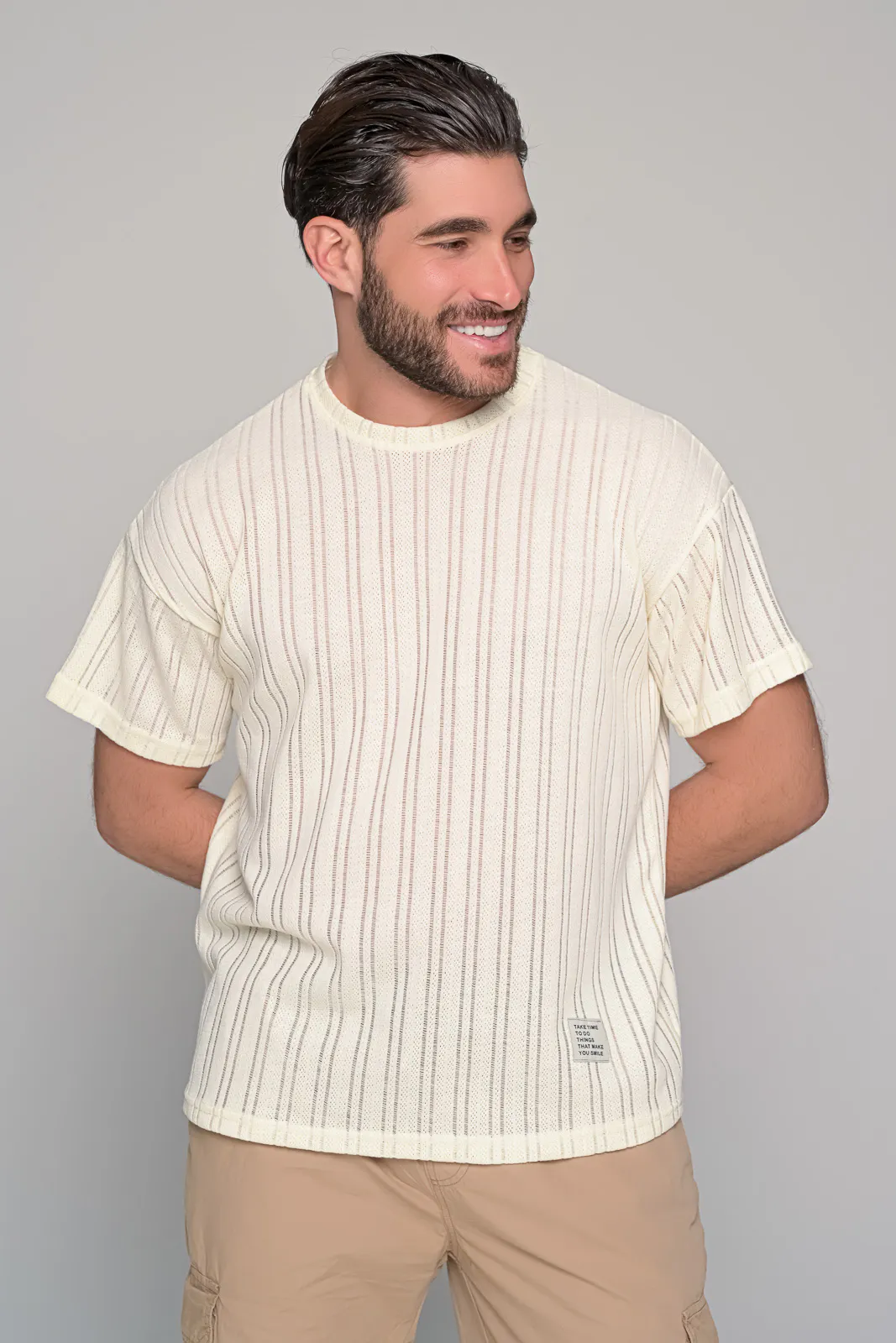 Κοντομάνικη Μπλούζα Πλεχτο Resort Ben Tailor