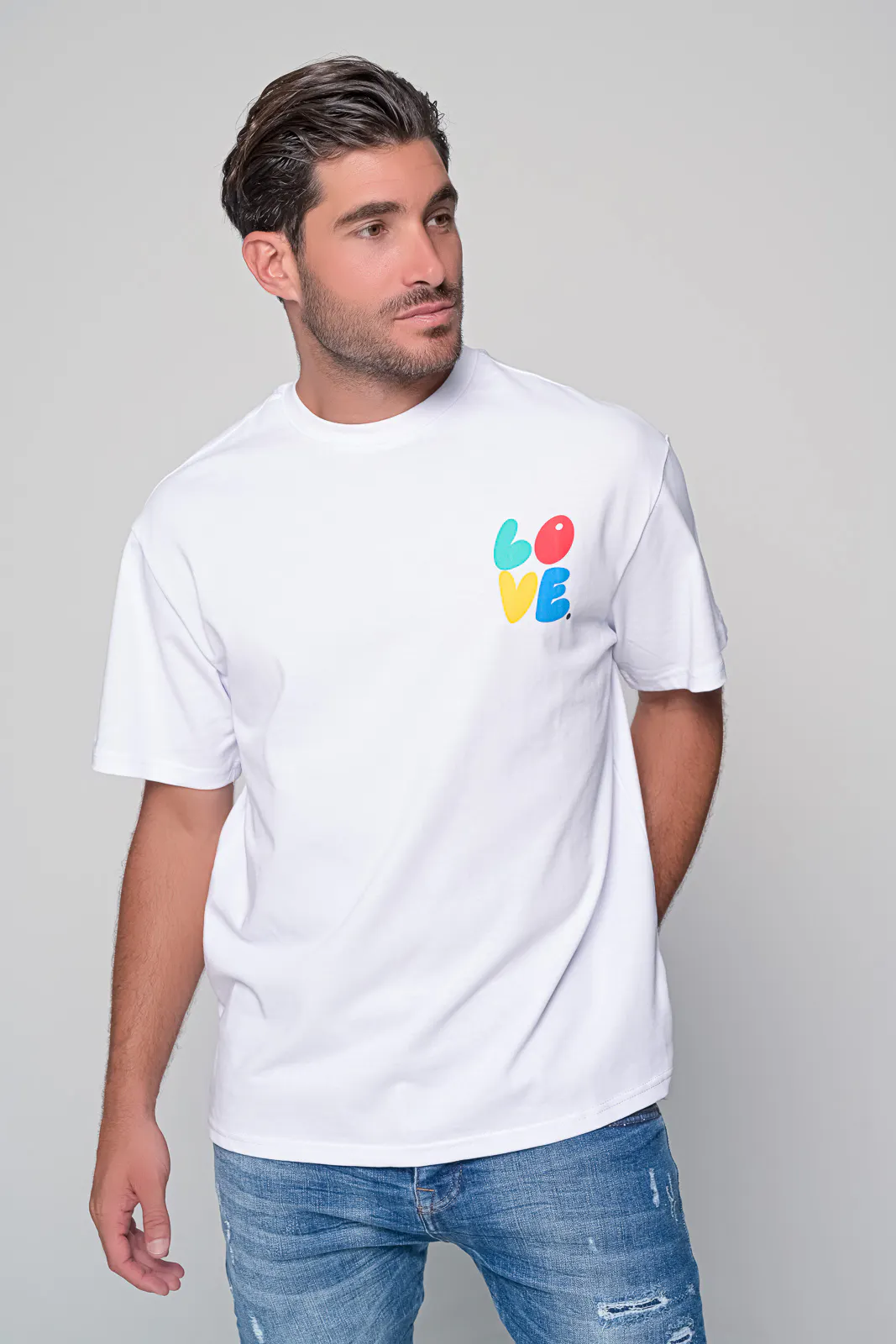 Κοντομάνικη Μπλούζα Catch Love Colors