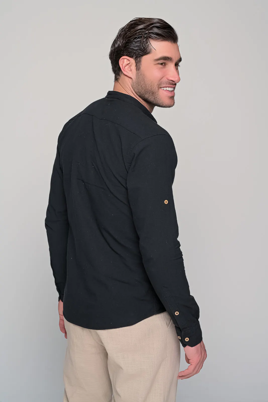 Πουκαμισο Μαο Λινο Reviera Ben Tailor