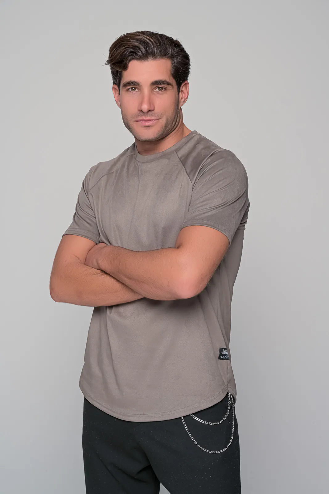 Κοντομάνικη Μπλούζα Alcantara Ben Tailor