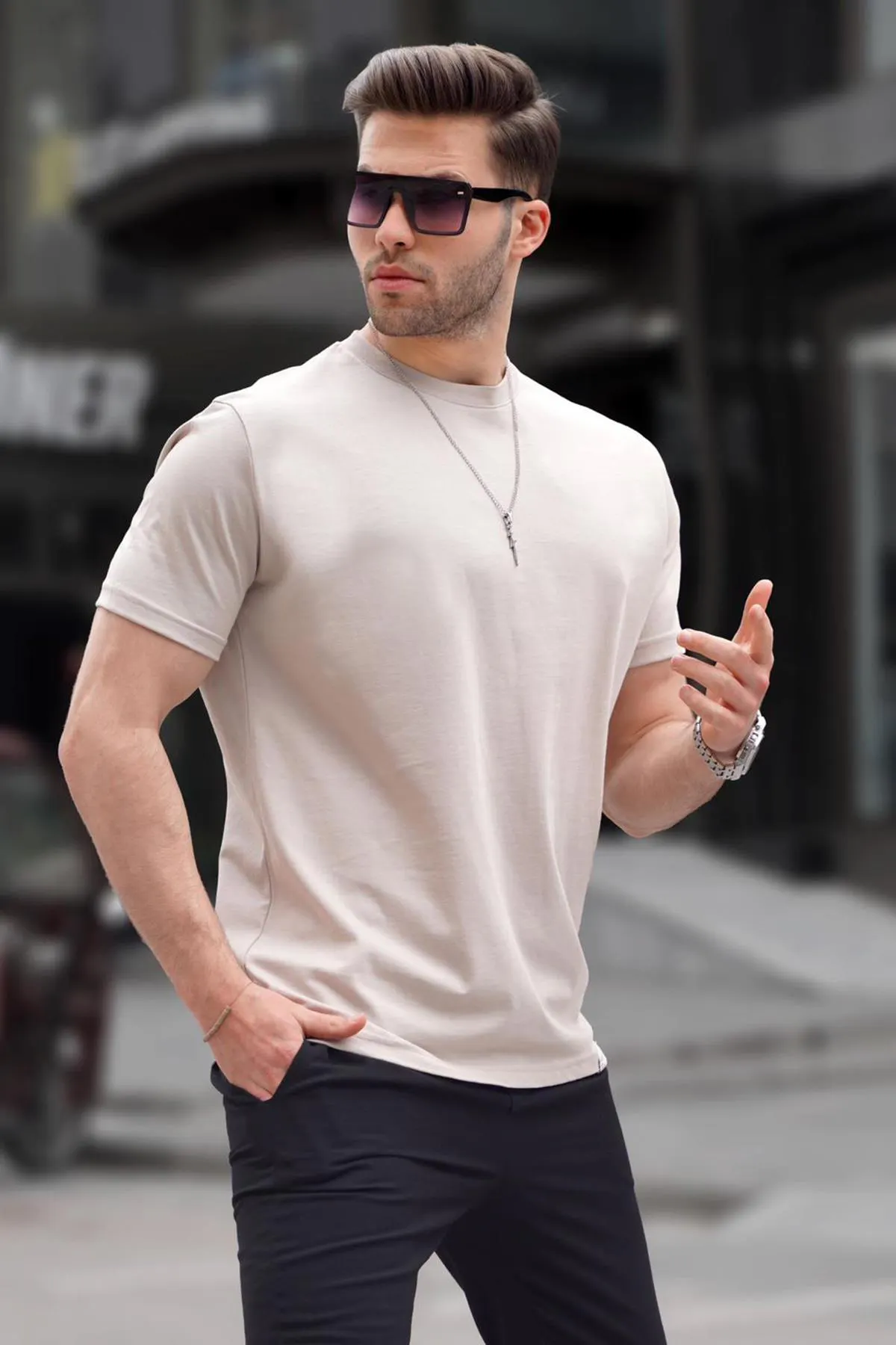 Κοντομάνικη Μπλούζα Basic Mdxt