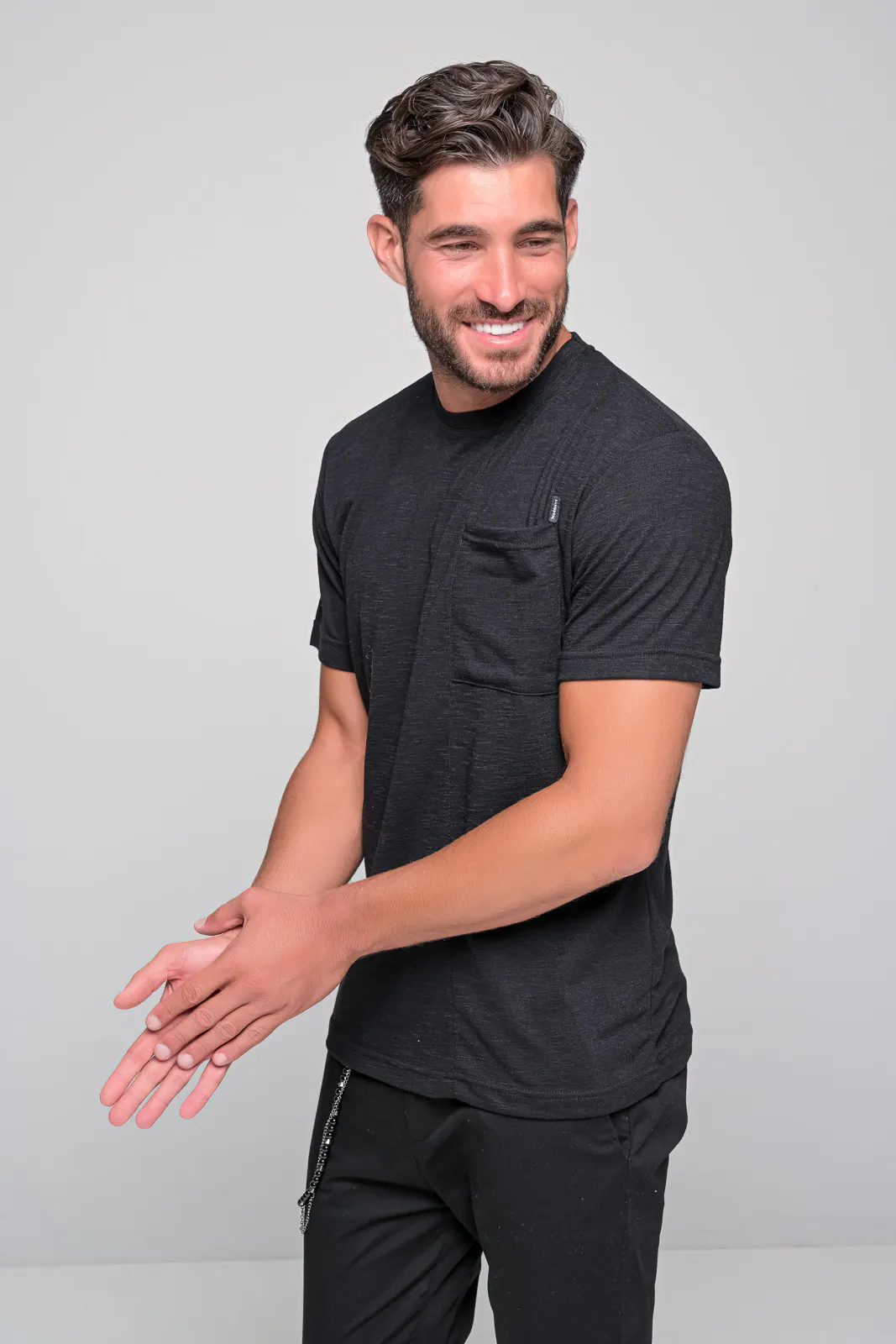 Κοντομάνικη Μπλούζα Henley Mdxt