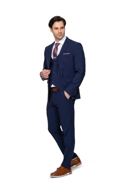 Κοστουμι Με Γιλεκο ARTISTI ITALIANI 587 Μπλε