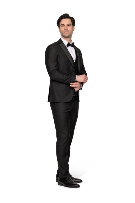 Κοστουμι Με Γιλεκο Και Παπιον MAKIS TSELIOS 102 Μαυρο