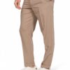 Man wearing beige chinos with white sneakers, standing with one hand in his pocket.